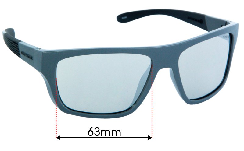 Arnette Hijiki AN4330 63mm Replacement Lenses